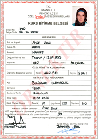 BİLGİSAYAR İŞLETMENLİK SERTİFİKASI